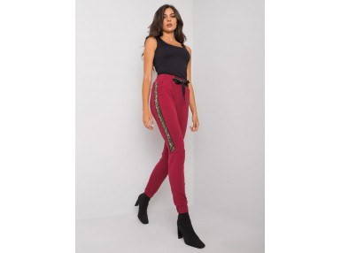 Pantalon de survêtement bordeaux