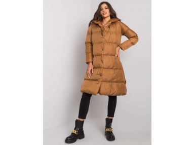 Veste courte matelassée - marron clair