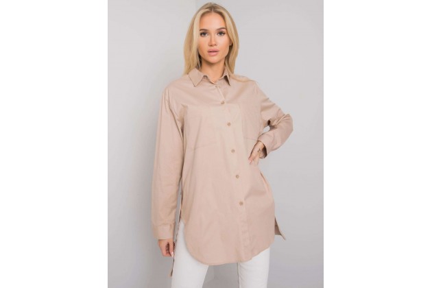 Chemise curte et ample - beige