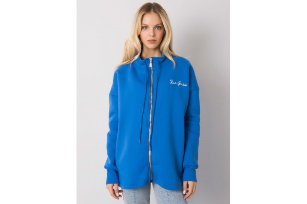 Sweat zippé - bleu foncé