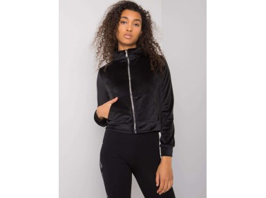 Sweat à capuche zippé - noire