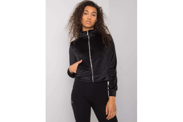Sweat à capuche zippé - noire