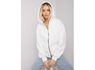 Hoodie uni à capuche - blanc