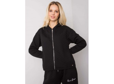 Hoodie uni à capuche - noire