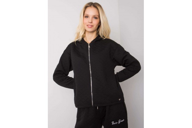 Hoodie uni à capuche - noire