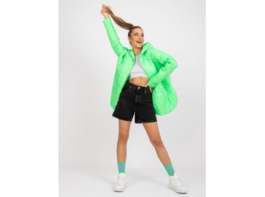 Veste à capuche - vert fluo