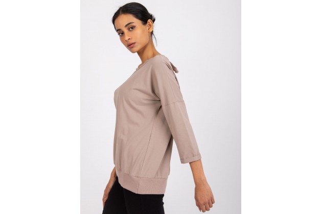 Sweat-shirt en dentelle - beige foncé
