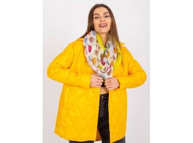 Écharpe blanche et jaune