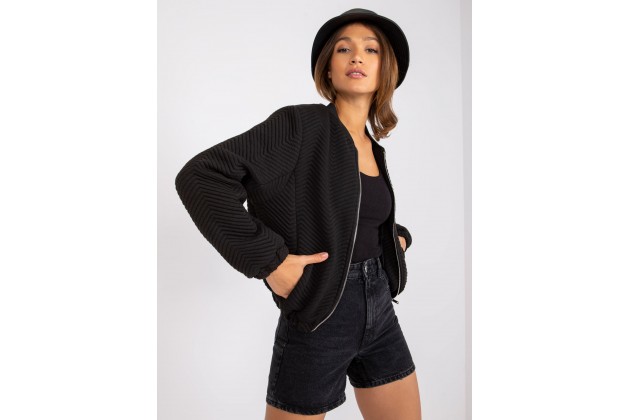 Bomber zippé - noire