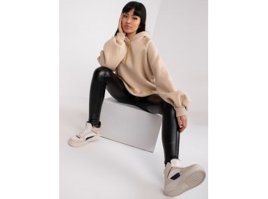 Sweat à capuche décontracté - beige