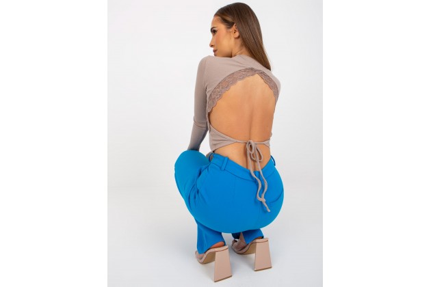 Top dos nu - beige foncé