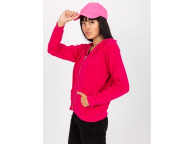 Sweat à capuche zippé - fuchsia