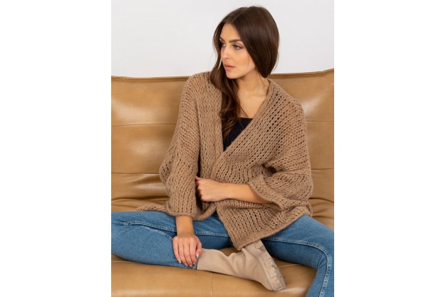 Cardigan oversize - beige foncé
