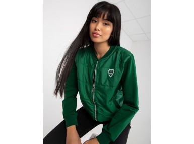 Sweat à capuche zippé - vert foncé