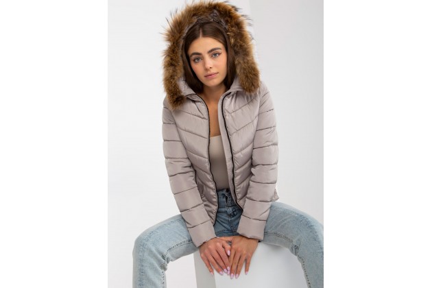 Veste à capuche - beige foncé