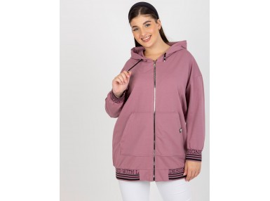 Sweat à capuche - rose foncé