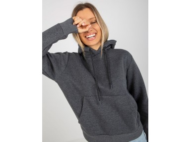 Sweat à capuche femme - gris foncé