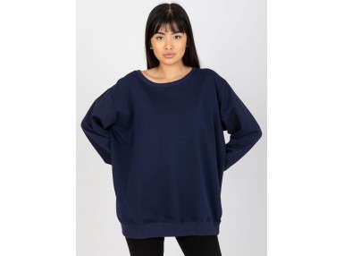 Sweat-shirt col rond - bleu marine