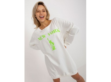 Sweat en coton - écru