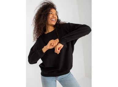 Sweat-shirt col rond - noire