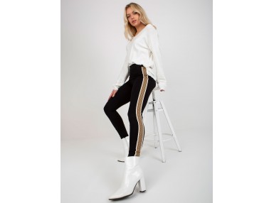 Legging noir et beige