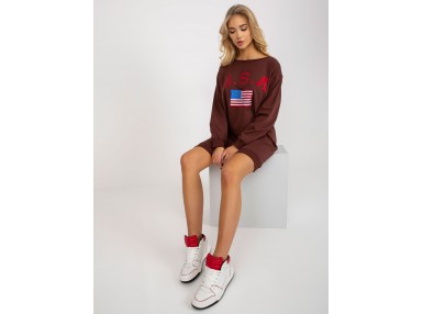 Sweat marron foncé