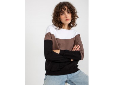 Sweat bicolore - noir et blanc
