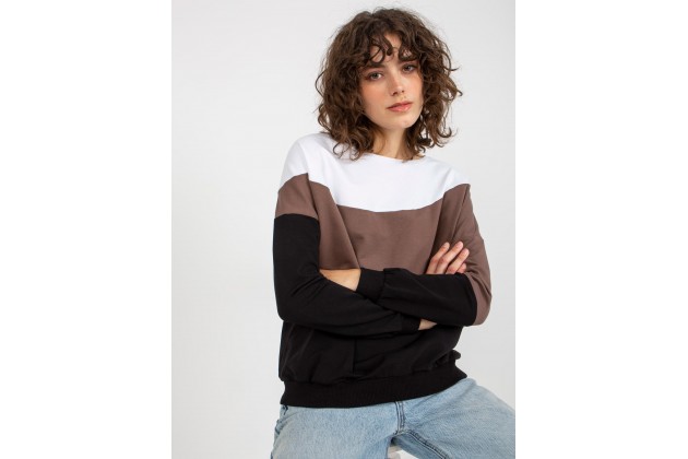 Sweat bicolore - noir et blanc
