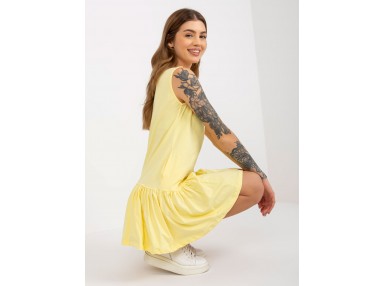 Robe tunique courte - jaune clair