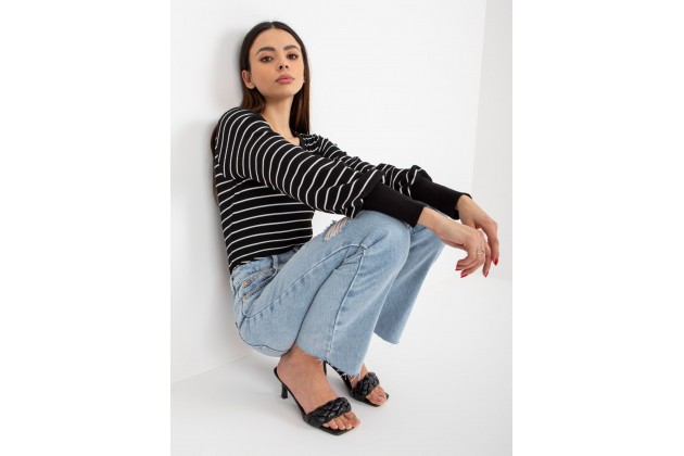 T-shirt rayée - noir et blanc