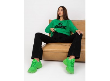 Sweat-shirt col rond - vert