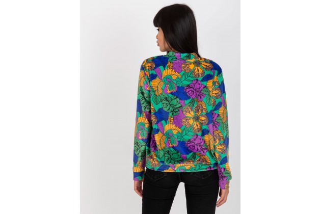 Bomber zippé avec imprimé - vert