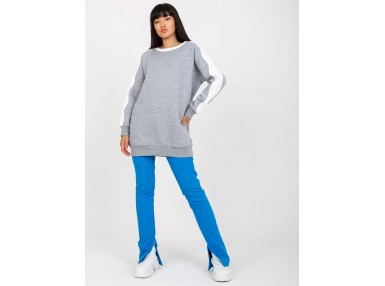 Sweat-shirt col rond - grise