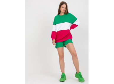 Sweat-shirt col rond - vert