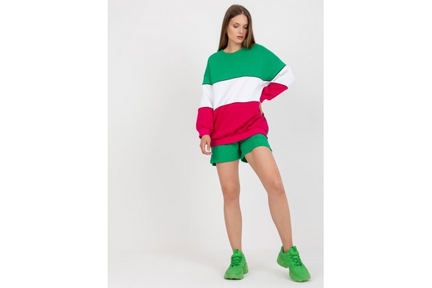 Sweat-shirt col rond - vert