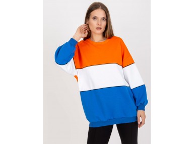 Sweat-shirt col rond - orange