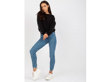 Sweat-shirt col rond - noire