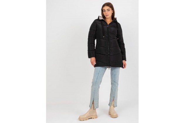Veste noire et beige