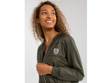 Sweat à capuche zippé - kaki