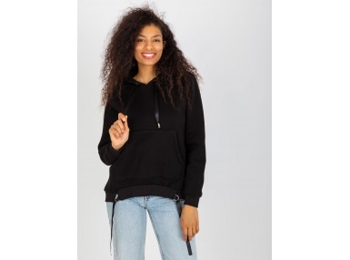 Sweat à capuche femme - noire