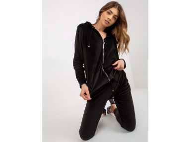 Ensemble avec sweat et pantalon - noir
