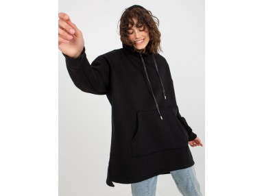 Sweat à capuche long - noire