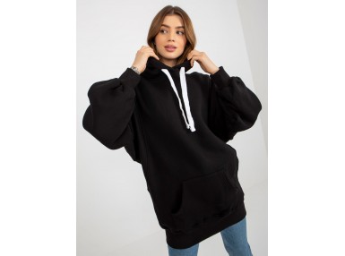 Sweat à capuche femme - noire