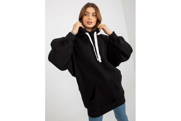 Sweat à capuche femme - noire