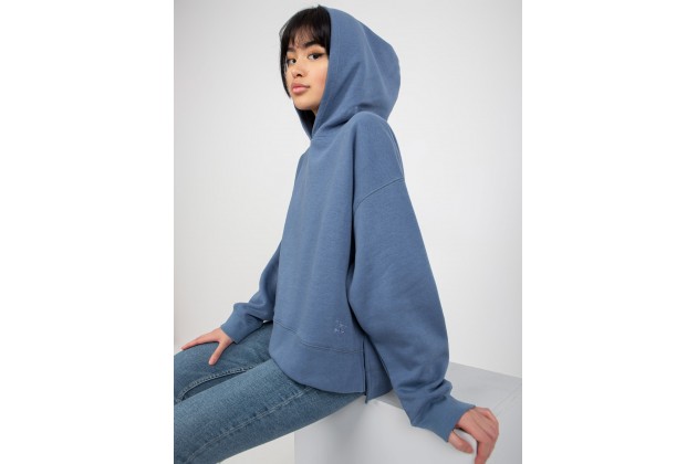 Sweat à capuche femme - bleu foncé