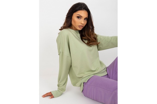 Sweat col rond - vert clair