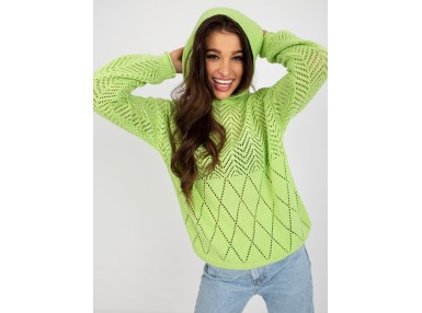 Pull à capuche - vert clair