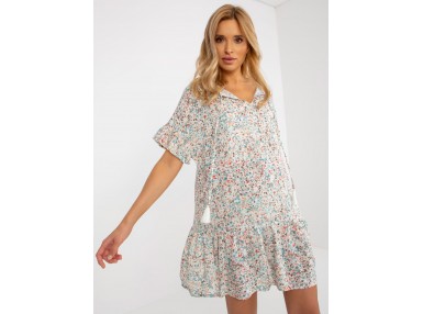 Robe babydoll courte  - multicolore