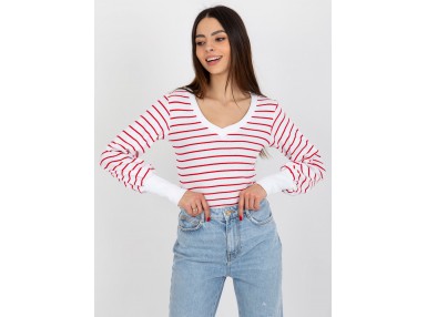 T-shirt rayée - rouge et blanc