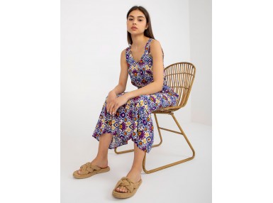 Robe d'été avec un imprimé -  violette